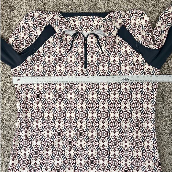 Kerrits Womens 1X Equestrian Athleisure Horse Print Performance 1/4 Zip Top - Picture 8 of 10